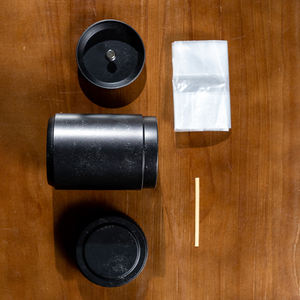 Матовая герметичная металлическая жестяная металлическая круглая коробка для пищевых продуктов с двумя крышками для кофейных зерен, чая, матча, порошка для закусок, печенья, шоколадные конфеты - Product Image 4