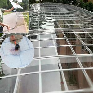 مظلة مقاومة للطقس خارجية 3 من العريشة المسطحة ، عريشة شفافة ، ألواح معززة بالبرد مضادة للطقس - Product Image 1