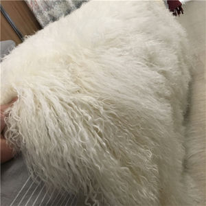 Rifinitura con collo di pelliccia di agnello mongoliano e ricci tibetani - Product Image 5