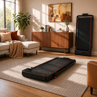 Caminadora Plegable Portátil, Mini Caminadora para Debajo del Escritorio, Máquina para Correr y Hacer Ejercicio, Manual y Eléctrica, para el Hogar