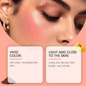 Eelhope mentega pelembab perona pipi Nude mencerahkan dan memperluas warna riasan Matte tahan lama - Product Image 4