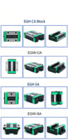 Rail de guidage linéaire de haute qualité, série HGH/HGW, bloc coulissant en acier pour machine CNC