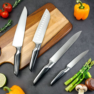 Kitchen Accessories 7-piece Chef <b>Knife</b> Stainless Steel Kitchen <b>Knife</b> <b>Set</b> with Magnetic Wooden <b>Knife</b> Block - Product Image 4