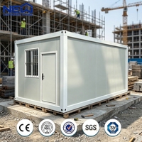 Maison préfabriquée en conteneur à deux étages pour chantier de construction, facile à assembler, appartement en conteneur 2 chambres