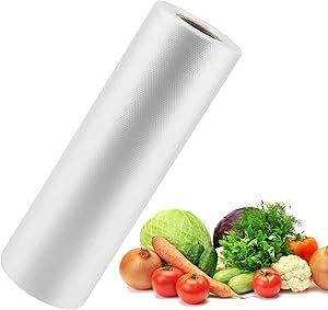 Food <b>Storage</b> Side Gusset Bags 2 Roll 12x16 PE Plastic Clear Disposable Heat Seal for Fruits <b>Vegetables</b> Bread Supermarket 350 - Product Image 4