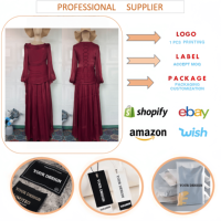 Robe longue élégante à taille cintrée et manches longues pour femme, modèle J254 – Vêtements féminins tendance