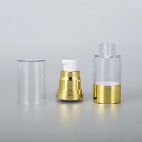 Flacon pompe sans air pour cosmétiques de voyage, flacon vide rechargeable pour lotion, crème, sérum, liquide