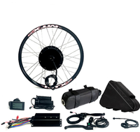 Kit vélo électrique tout-en-un haute puissance 1500 2000W 3000W 5000W avec batterie vélo électrique 72V 30Ah et composants étanches pour utilisation en extérieur 5000W