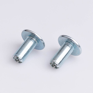 สลักเกลียวหัวกลมไทหยวนเฟิง เหล็กกล้าคาร์บอนชุบสังกะสี เกลียวซ้าย สำหรับอุปกรณ์เครื่องจักรและเก้าอี้ - Product Image 1