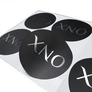 Impresión de Etiquetas Adhesivas de Vinilo, Etiquetas Personalizadas en Rollo, Fábrica de Etiquetas Adhesivas, Etiqueta Redonda con Logotipo, Etiqueta Transparente con Impresión de Inyección de Tinta y Lámina Dorada - Product Image 5