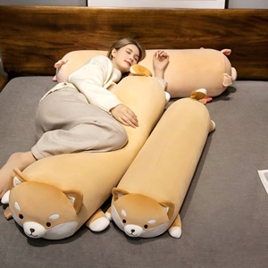 Almohada de cuerpo entero de Shiba Inu adorable, suave, de peluche, con funda extraíble, animal de peluche <span class=keywords><strong>para</strong></span> <span class=keywords><strong>dormir</strong></span>, regalo - Product Image 2