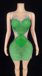 NOVANCE Robe <span class=keywords><strong>2023</strong></span> Femme Shiny Luxury Diamonds Sexy Sling Pink Vestido de graduación Mini vestidos de graduación para fiesta de noche Vestido de noche - Product Image 6