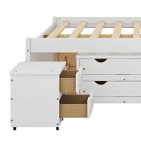 Lit superposé moderne en MDF extensible blanc, vente chaude, directement de l'usine, ensemble de 2 pièces, 2 tiroirs, 2 espaces ouverts, hôtel, appartement