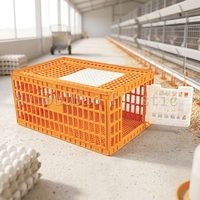 Nouvelle cage de transport en plastique pour poulets, poulailler, boîte de transport pour volailles, montage facile, vente en gros