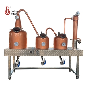 Boben 100L Home Copper Still Rum Sistemas de doble retorta Alambiques <span class=keywords><strong>y</strong></span> alambiques Thumper Pot para producir Ron - Product Image 5