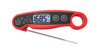 Termometer Daging Digital LCD ABS Lipat dengan Probe, Bacaan Instan Otomatis, Akurasi 1.8, Rentang -58~572, untuk Dapur Rumah Tangga