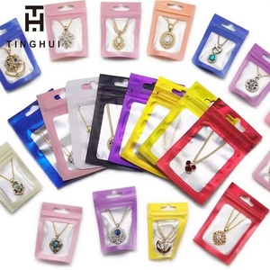 ถุงซิปล็อคฟอยล์อะลูมิเนียมสีสันสดใสพร้อมหน้าใส - ซิปผิวมันเงาแบบปิดผนึกเองได้ สำหรับบรรจุของขวัญ - Product Image 6