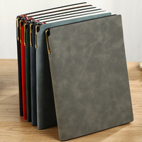 Carnet A5 de haute qualité avec porte-stylo, logo personnalisé, en similicuir épais, agenda professionnel simple, cadeau de papeterie, bloc-notes, Chine