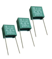 Condensateur à film série X1 CT X1-350VAC 0,0047uF~10uF, emballage en vrac, usage général, suppression des interférences, vente en gros