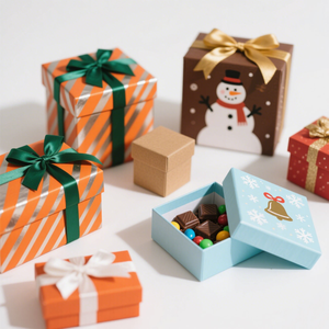 <b>Christmas</b> gift <b>box</b> with handle Xmas treat <b>box</b> portable <b>Christmas</b> candy <b>box</b> <b>Christmas</b> paper gift <b>box</b> festive gift <b>box</b> - Product Image 4