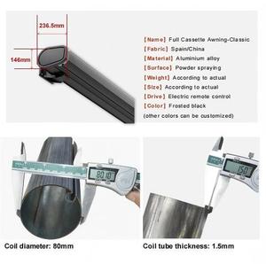 <span class=keywords><strong>Auvent</strong></span> <span class=keywords><strong>de</strong></span> terrasse motorisé rétractable à commande électrique avec LED, en alliage d'aluminium, imperméable et pare-soleil, <span class=keywords><strong>auvent</strong></span> cassette complet - Product Image 5