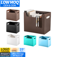 Organizador de escritorio plegable de gran capacidad, librería, sujetalibros, caja de almacenamiento de archivos, sistema de almacenamiento de carpetas de datos de oficina de aprendizaje