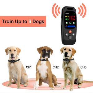 Dây huấn luyện chó <span class=keywords><strong>E</strong></span>-<span class=keywords><strong>Collar</strong></span> 3280FT có thể sạc lại với điều khiển từ xa, chống nước IPX7, dành cho tất cả các giống chó - Product Image 4
