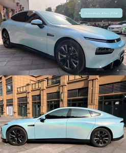 1,52*17m <span class=keywords><strong>precio</strong></span> al por mayor autoadhesivo <span class=keywords><strong>láser</strong></span> brillante ver azul coche pegatina envoltura vinilo vehículo/Auto/aitomotive/película de color de pintura de coche - Product Image 3