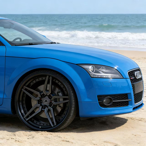 ล้อฟอร์จ 5 ก้าน แบบมินิมอล 2 ชิ้น ผลิตตามออฟเซ็ตที่กำหนดเอง สำหรับ<span class=keywords><strong>รถ</strong></span>สปอร์ต BMW, Audi, Mercedes, Porsche, <span class=keywords><strong>Tesla</strong></span> - Product Image 3