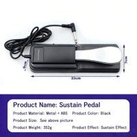 MY MUSIC Portable Black Digital Piano Electronic Keyboard Electric Organ Musical Instruments Synthesizer Sustain Pedal