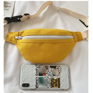 Riñonera Deportiva Informal Ligera de Color Caramelo para Niños, Linda Bolsa de Mensajero Sólida para el Tiempo Libre, Riñonera Informal de Lona para Niños - Product Image 3