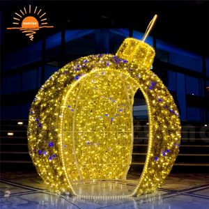 Iluminação para tema de natal, tema, à prova d' água, decoração, para áreas externas, com bola de arco enorme, centro de compras - Product Image 5