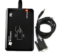 Lecteur de cartes portable 13,56 MHz en ABS pour 1444A B 15693 avec interface USB, distance de lecture de 3 à 5 cm