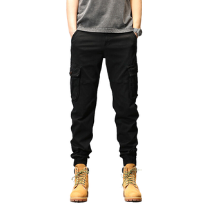 กางเกงคาร์โก้ผ้าแคนวาสผู้ชาย ลดราคาพิเศษ ทรงลำลอง ซิปหน้า กันน้ำ ระบายอากาศดี เหมาะสำหรับออกกำลังกาย สไตล์ฮิปฮอป สตรีทแวร์ กางเกงวอร์มขายาว - Product Image 1