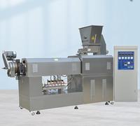 Automatische elektrische industriële groentepasta-tweeschroefsextruder met rijstmolen en vleessnijder voor de verwerking van wortelgroenten