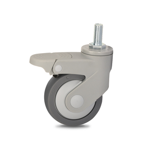 <span class=keywords><strong>Roulettes</strong></span> pivotantes de haute qualité avec tige filetée, <span class=keywords><strong>roulettes</strong></span> pivotantes de 3 pouces, plaque supérieure en TPR, <span class=keywords><strong>roulettes</strong></span> médicales <span class=keywords><strong>pour</strong></span> <span class=keywords><strong>lit</strong></span> <span class=keywords><strong>d</strong></span>'hôpital - Product Image 2