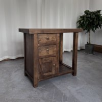 Meuble de salon en bois d'orme massif, style chinois, avec rangement, mobile, sans assemblage, pour thé et autres usages.