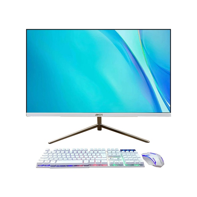 Computer All in One PC Hardware Software 24 Inch Latest Design Work ultra Thin Desktop for School House Office
