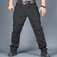 Pantalon tactique pour hommes printemps été Camouflage Cargo avec taille moyenne devant plat multi-poches extérieur résistant à l'usure Stock d'exportation