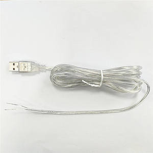 Cable de alimentación USB de color transparente para tiras de neón LED - Product Image 1