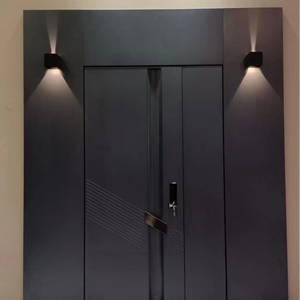 Hecho en China puerta principal y exterior de entrada delantera otras puertas puerta pivotante de acero de entrada de seguridad de aluminio fundido - Product Image 5