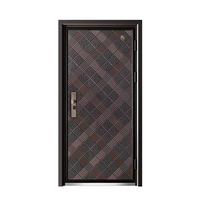 Portes d'entrée en acier de sécurité de haute qualité, étanches, en métal, pour l'extérieur de la maison