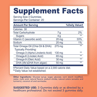 Gummies de Vitamine C, DHA, Oméga 3, 6, 9 à Marque Blanche pour Soutenir la Santé du Cerveau, du Cœur et du Système Immunitaire des Adultes et des Enfants
