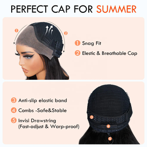 Parrucca in <span class=keywords><strong>Capelli</strong></span> Umani Brasiliani Ricci e Voluminosi, Colorata, con Rete 7x5, Senza Colla, per Donne - Product Image 4