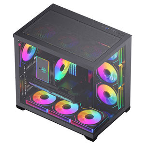 Boîtier PC SNOWMAN CS015 Grande <span class=keywords><strong>Tour</strong></span> E-ATX Personnalisable, Nouveau Design USB3.0, Verre Trempé, Boîtier PC <span class=keywords><strong>Gamer</strong></span>, <span class=keywords><strong>Prix</strong></span> Usine en Plastique, En Stock - Product Image 4