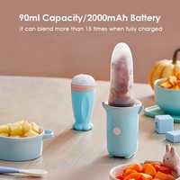 Processeur d'aliments pour bébés multifonction USB Mini appareil portatif pour aliments pour bébés Blender Baby Feeding Supplies with Spoon Feeder