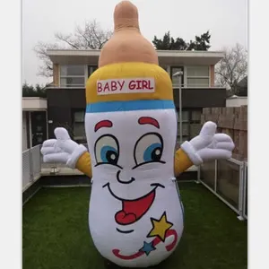 Customized logo giant inflatable nursing bottle, inflatable feeding bottle for advertising