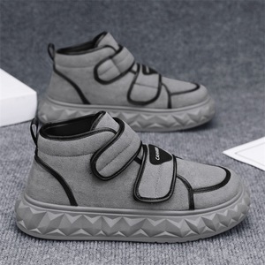 Zapatillas de caña alta para <span class=keywords><strong>hombre</strong></span> <span class=keywords><strong>con</strong></span> cierre de <span class=keywords><strong>velcro</strong></span>, zapatos casuales de otoño e invierno <span class=keywords><strong>con</strong></span> forro de malla, nuevos zapatos de tobillo 2025 - Product Image 5