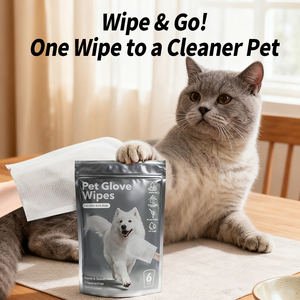 Lingettes pour animaux de compagnie, pour chats et chiens, 6 pièces, nourrissent et lissent le pelage, sans parfum, sans danger si lésionné, en cas de léchage - Product Image 5