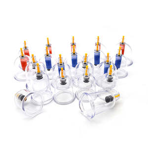 Ensemble <span class=keywords><strong>professionnel</strong></span> de ventouses thérapeutiques avec 18 coupelles pour le traitement <span class=keywords><strong>anti</strong></span>-<span class=keywords><strong>cellulite</strong></span> du corps et la relaxation musculaire - Product Image 1